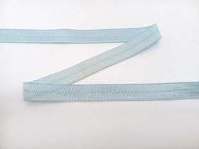 13mm Shiny Fold Over Elastic- Baby Blue #693