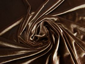 2 Way Stretch Velvet- Chocolate #6136