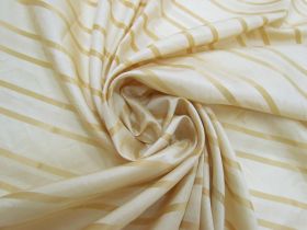 Brocade Satin Stripe Polyester- Golden #6185