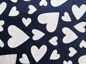 Have A Heart Cotton- Navy #6628