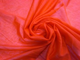 Silk Cotton Voile- Lava Orange #6907