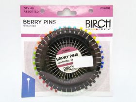 Great value Berry Pins- Glasshead- Assorted- Pack of 40 available to order online Australia