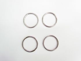 32mm Silver Rings- 4 pack RW575