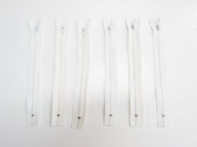 18cm Creamy White- Dress Zipper Bundle- TRW54- 6 Pack