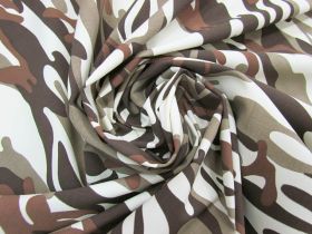 Camouflage Cotton Blend- Alpine Brown #7405