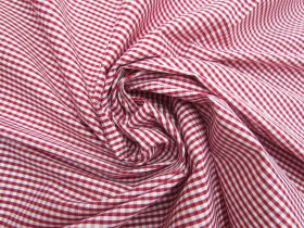 Gingham 1/8 Check – Polycotton Fabric - 114cm Wide – Hot Pink Haberdashery