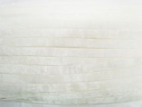 12mm Stretch Velvet Ribbon- White #909
