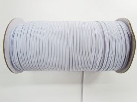 182m Roll of 3mm Braided Elastic- White- 1004m