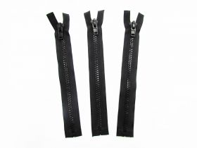 Zipper Bundle- Super Chunky Open End- 28cm Black- 3 for $5