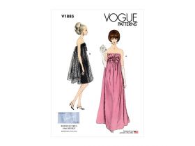 Vogue Pattern V1885 MISSES SPECIAL OCC DRESS- Size A5(6-8-10-12-14)