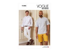 Vogue Pattern V1895 MEN SHIRT, SHORTS, PANTS- Size MXX(40-42-44-46)