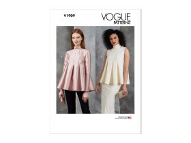 Vogue Pattern V1909 MISSES' TOP- Size A (S-M-L-XL-XXL)