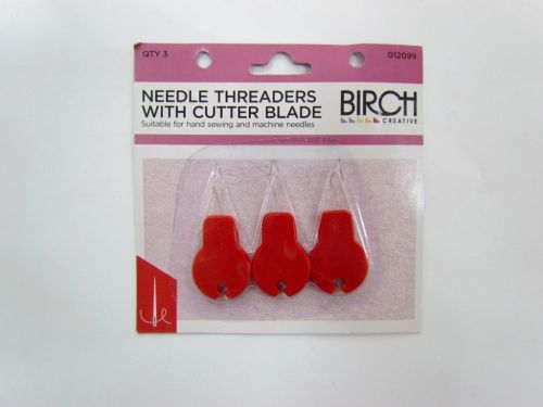 Needle Threaders with Cutter Blade- Qty 3