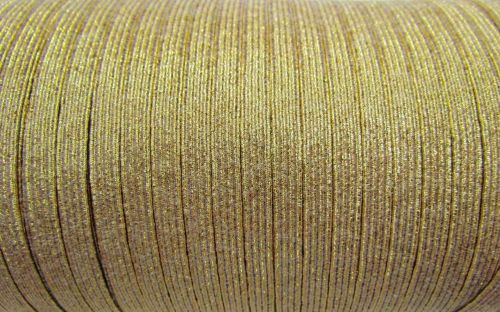 6mm Gold Metallic Elastic #T1024