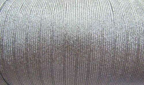 9mm Silver Metallic Elastic