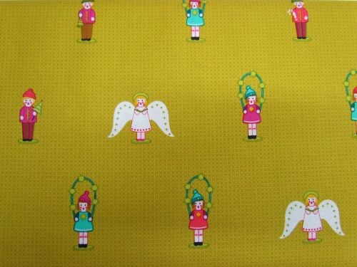 Alison Glass- Holiday- Chorus in Chartreuse