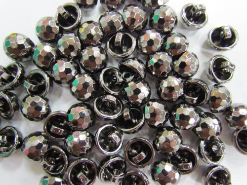 Crystal Look Fashion Button- Platinum #FB109