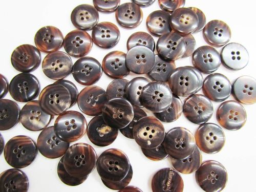 17mm Brown Tones Fashion Button FB178