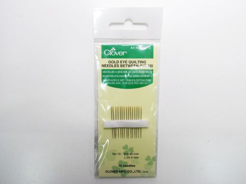Clover Gold Eye Quilting Needles No.10