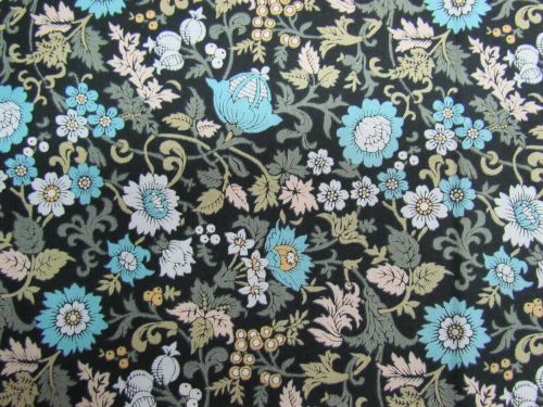 Liberty Cotton- Annabelle Bailey Black 6014D- The Artist's Home Collection