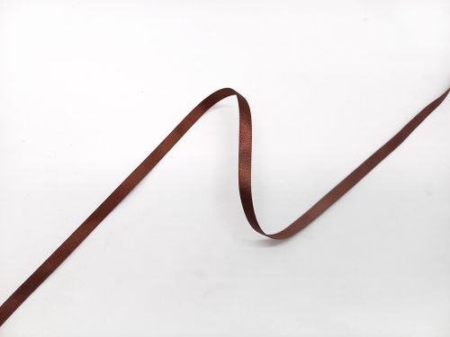 Double Sided Satin Ribbon- 7mm- 488 HOT CHOCOLATE