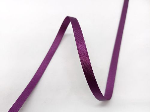 Double Sided Satin Ribbon- 7mm- 49 PLUM