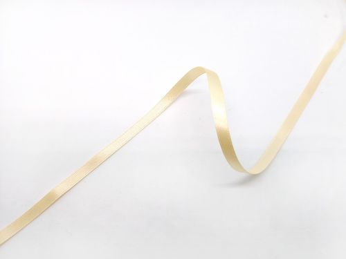 Double Sided Satin Ribbon- 7mm- 50 CREAM