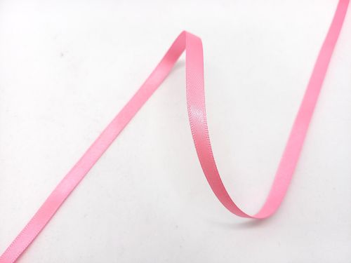 Double Sided Satin Ribbon- 7mm- 52 HOT PINK