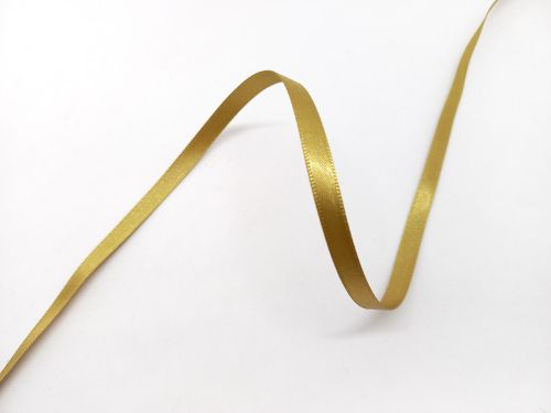 Double Sided Satin Ribbon- 7mm- 6835 STRAW