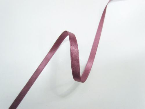 Double Sided Satin Ribbon- 7mm- 6837 GRAPE
