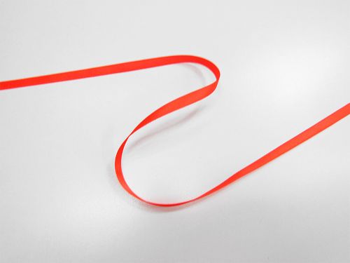 Double Sided Satin Ribbon- 7mm- 6844 F/ORANGE