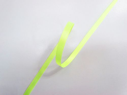 Double Sided Satin Ribbon- 7mm- 6846 F/YELLOW