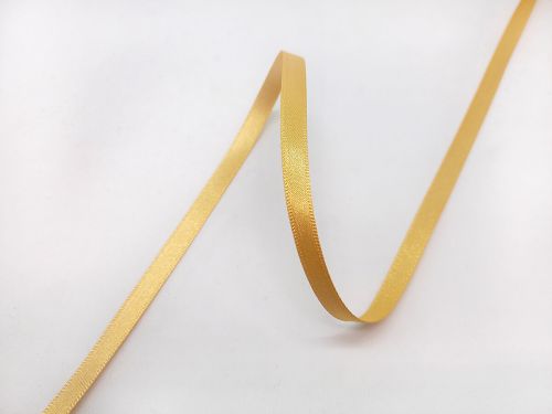 Double Sided Satin Ribbon- 7mm- 82/678 HONEY GOLD