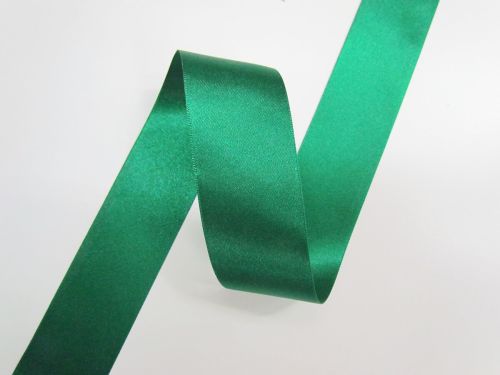 Double Sided Satin Ribbon- 35mm- 455 HUNTER GREEN