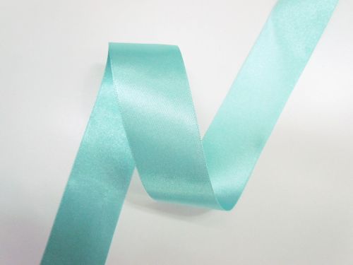 Double Sided Satin Ribbon- 35mm- 48 NEW TURQUOISE