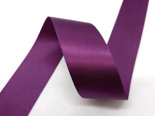 Double Sided Satin Ribbon- 35mm- 49 PLUM