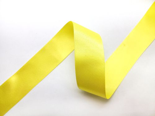 Double Sided Satin Ribbon- 35mm- 5 LEMON