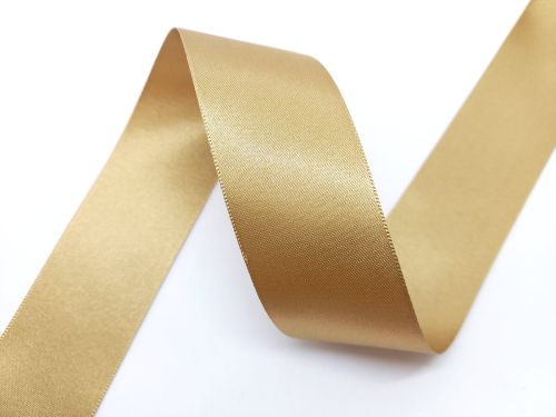 Double Sided Satin Ribbon- 35mm- 6835 STRAW