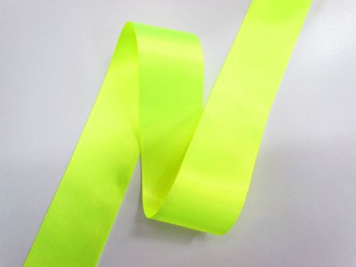 Double Sided Satin Ribbon- 35mm- 6846 F/YELLOW