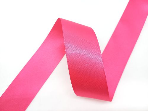 Double Sided Satin Ribbon- 35mm- 72 SHOCKING PINK