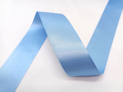 Double Sided Satin Ribbon- 35mm- 76 CORNFLOWER