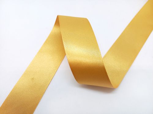 Double Sided Satin Ribbon- 35mm- 82/678 HONEY GOLD