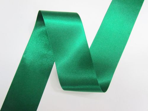 Double Sided Satin Ribbon- 50mm- 455 HUNTER GREEN