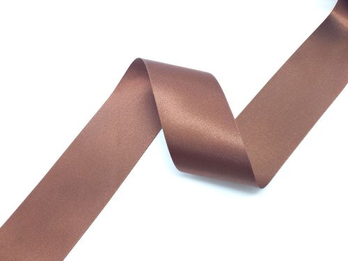 Double Sided Satin Ribbon- 50mm- 488 HOT CHOCOLATE