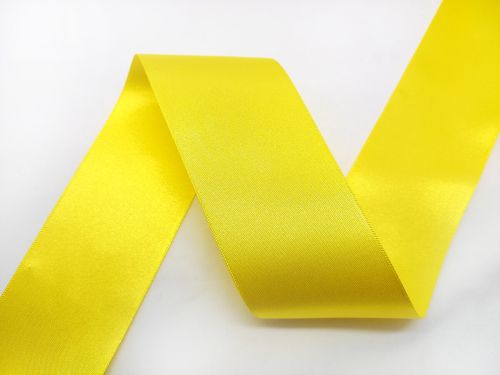 Double Sided Satin Ribbon- 50mm- 63/679 YELLOW