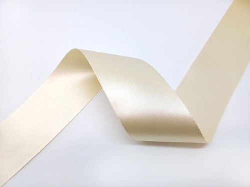Double Sided Satin Ribbon- 50mm- 9790 PEARL