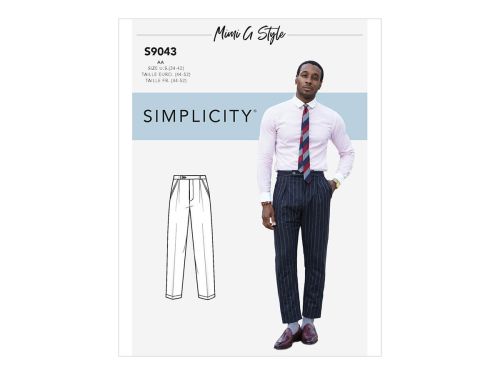 *Seconds* Simplicity Pattern S9043 Men's Pants- Size AA (34-36-38-40-42)