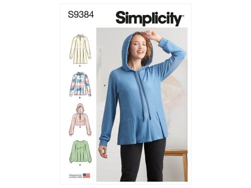 *Seconds* Simplicity Pattern S9384 MISSES' SWEATSHIRTS- Size H5 (6-8-10-12-14)