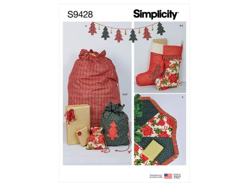 *Seconds* Simplicity Pattern S9428 HOLIDAY DECORATING- Size OS (ONE SIZE)