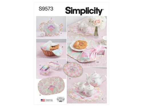 *Seconds* Simplicity Pattern S9573 Tabletop Accessories- Size OS (One Size Only)